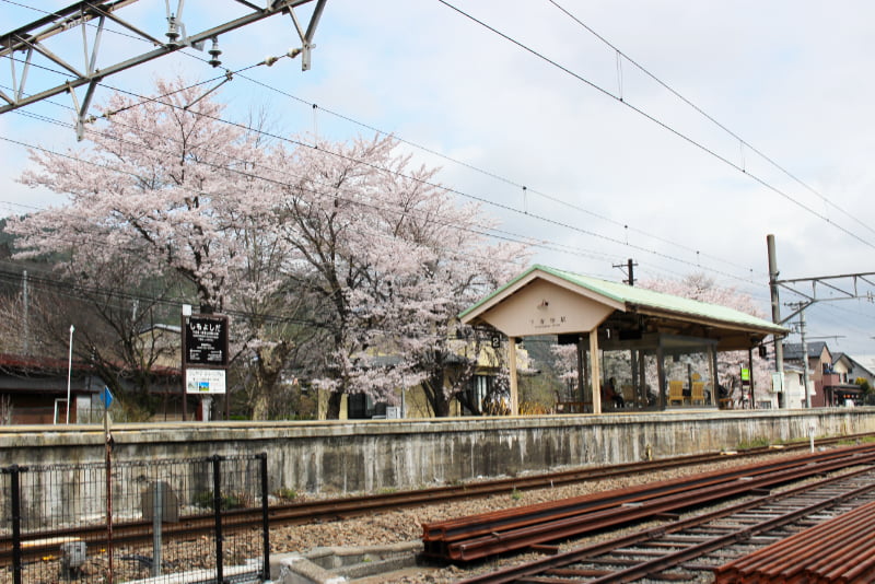 富士急行下吉田駅のホーム