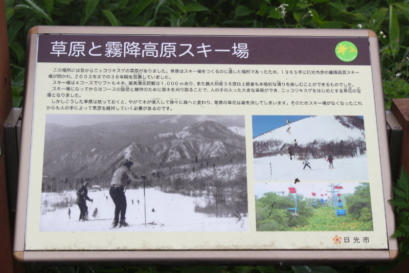 霧降高原 看板