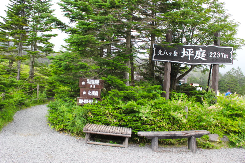 北横岳坪庭付近にて