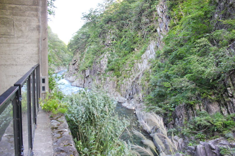 清津峡渓谷トンネル・第一見晴所より