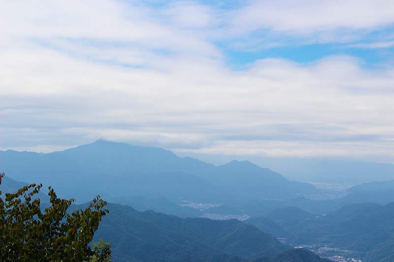 百蔵山山頂からの景色