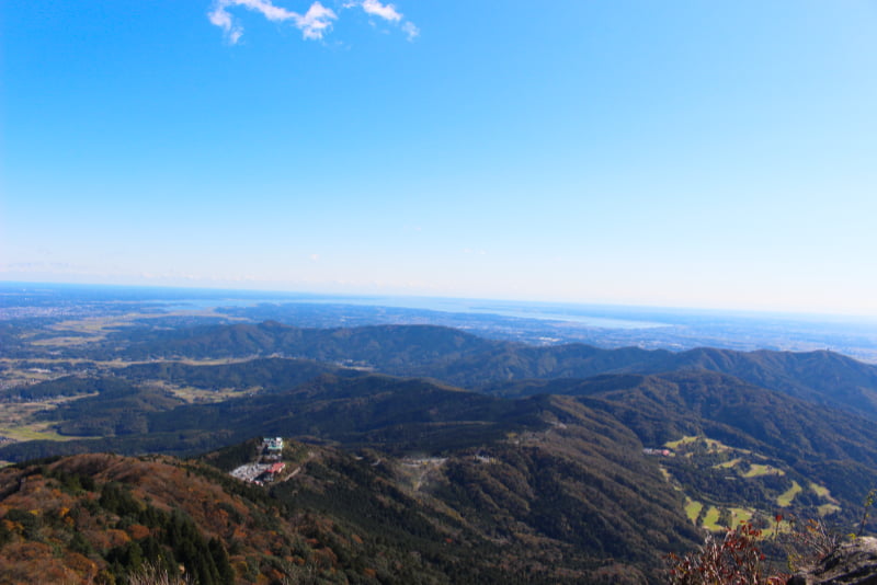 筑波山女体山山頂からの眺望