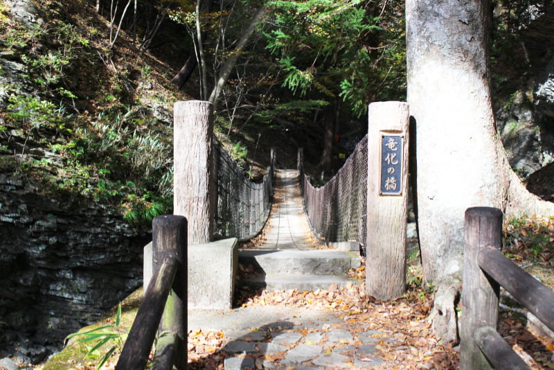 竜化の滝遊歩道・吊り橋