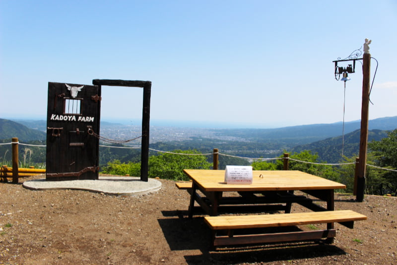 大野山ハイキングコース・大野山かどやファームからの眺め