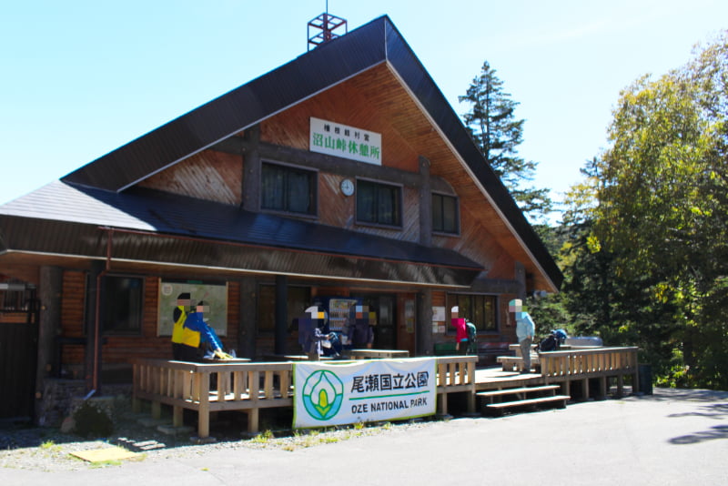 「山の駅 沼山峠」の無料休憩所